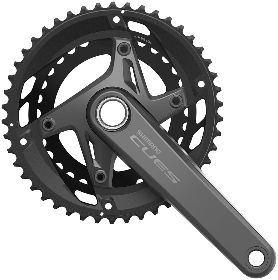 Shimano CUES FC-U6010-2 170mm 46/32T 11-Speed Hollowtech II Crankset Black