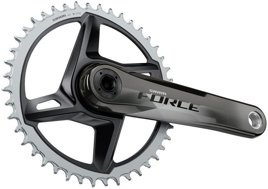 SRAM Force 1 AXS Wide Crankset - 165mm, 12-Speed, 40t, 8-Bolt Direct Mount, DUB Spindle Interface, Gloss Natural Carbon, D1