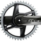SRAM Force 1 AXS Wide Crankset - 165mm, 12-Speed, 40t, 8-Bolt Direct Mount, DUB Spindle Interface, Gloss Natural Carbon, D1