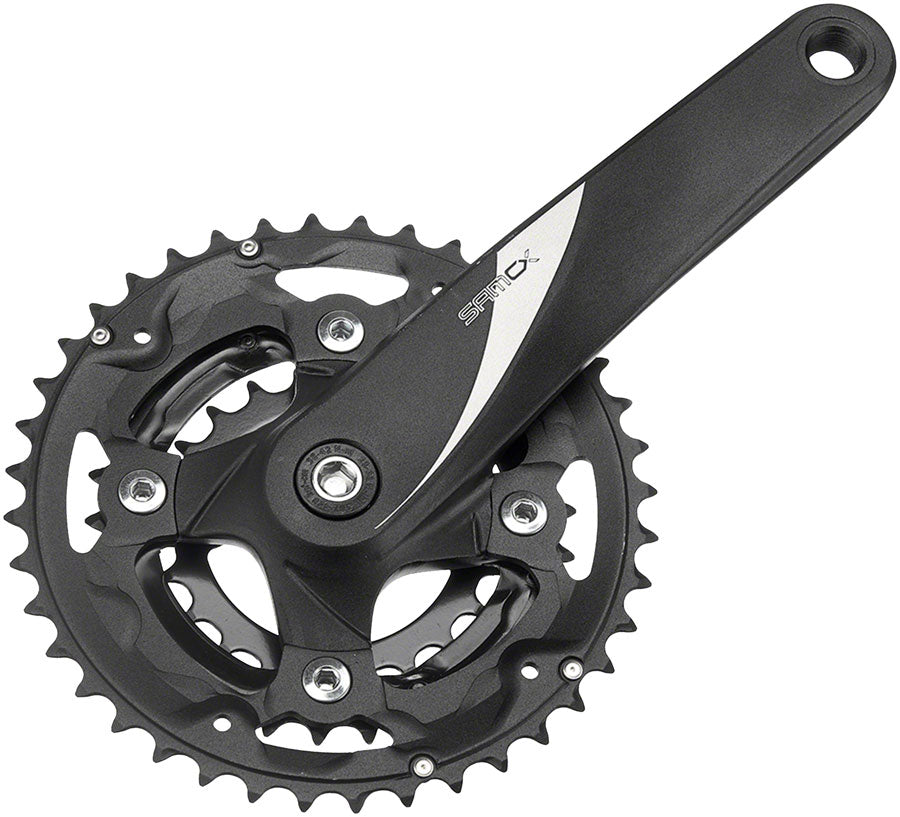Samox AF31 Crankset - 170mm, 10-Speed, 44/32/22t, 104/64 BCD, JIS Square Taper Spindle Interface, Spindle Bolts Sold Separate, Black