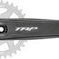 TRP CK-8050 Crankset - 165mm, 12-Speed, For 68/73mm Frame BB, DM CINCH Chainring Interface, 30mm Spindle, Sandblasted Black