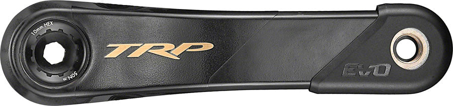 TRP CK-9050 EVO Crankset - 165mm, 12-Speed, For 68/73mm Frame BB, DM CINCH Chainring Interface, 30mm Spindle, Carbon, Black/Gold