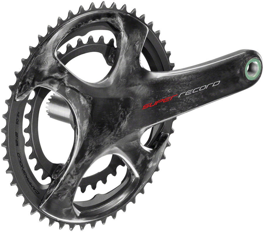 Campagnolo Super Record Crankset - 165mm, 12-Speed, 50/34t, 112/146 Asymmetric BCD, Campagnolo Ultra-Torque Spindle Interface, Carbon