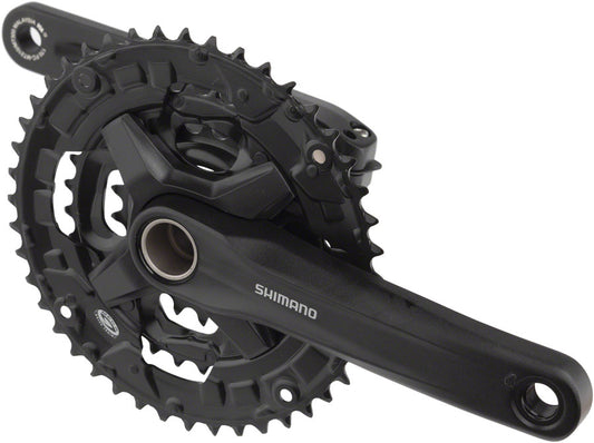 Shimano Alivio FC-MT210-3 Crankset - 170mm, 9-Speed, 44/32/22t, Riveted, Hollowtech II Spindle Interface, Black