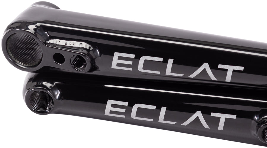 Eclat Tibia 2-Piece Cranks 165mm 1-Speed 22 mm Spindle Crankset Black