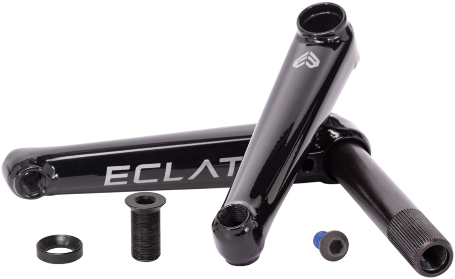 Eclat Tibia 2-Piece Cranks 170mm 1-Speed 22 mm Spindle Crankset Black