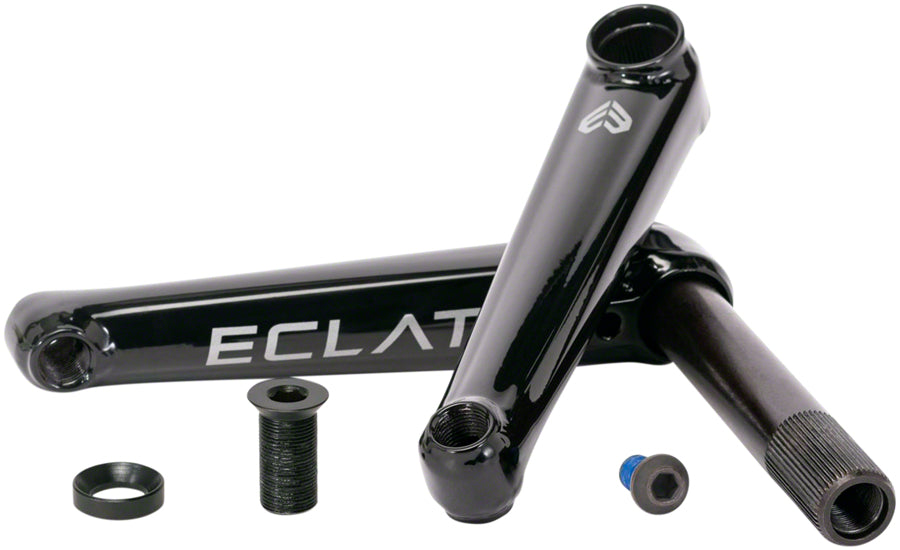 Eclat Tibia 2-Piece Cranks 175mm 1-Speed 22 mm Spindle Crankset Black