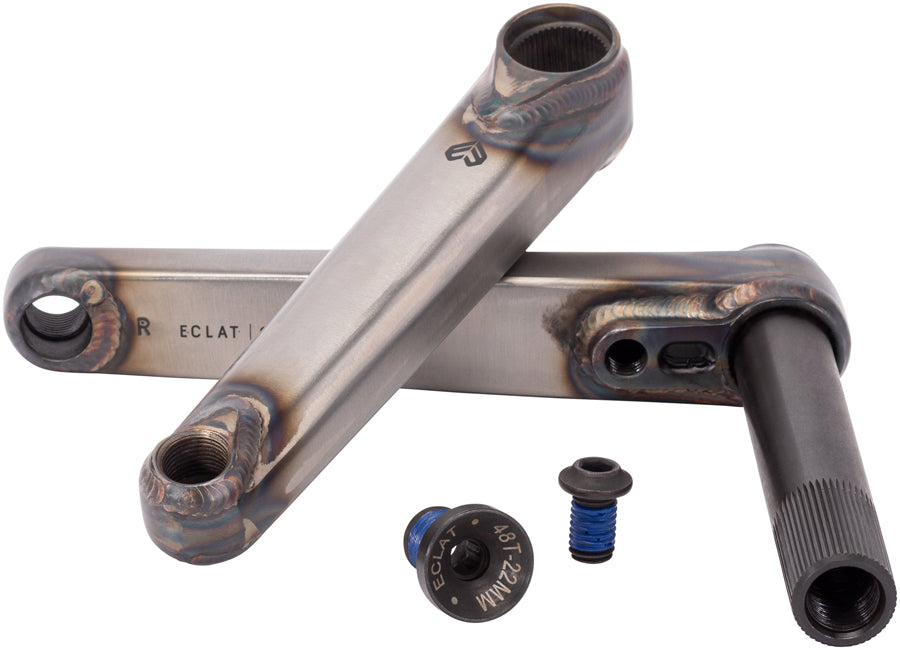 Eclat Spire 2-Piece 175mm 1-Speed 22 mm Spindle Crankset Gray
