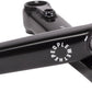 We The People Logic Crankset - 170mm, Mid Bottom Bracket Included, Black