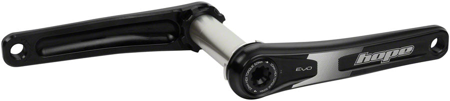 Hope Evo Crankset - 175mm, Direct Mount, 30mm Spindle, For 157mm Super Boost Rear Spacing, Black