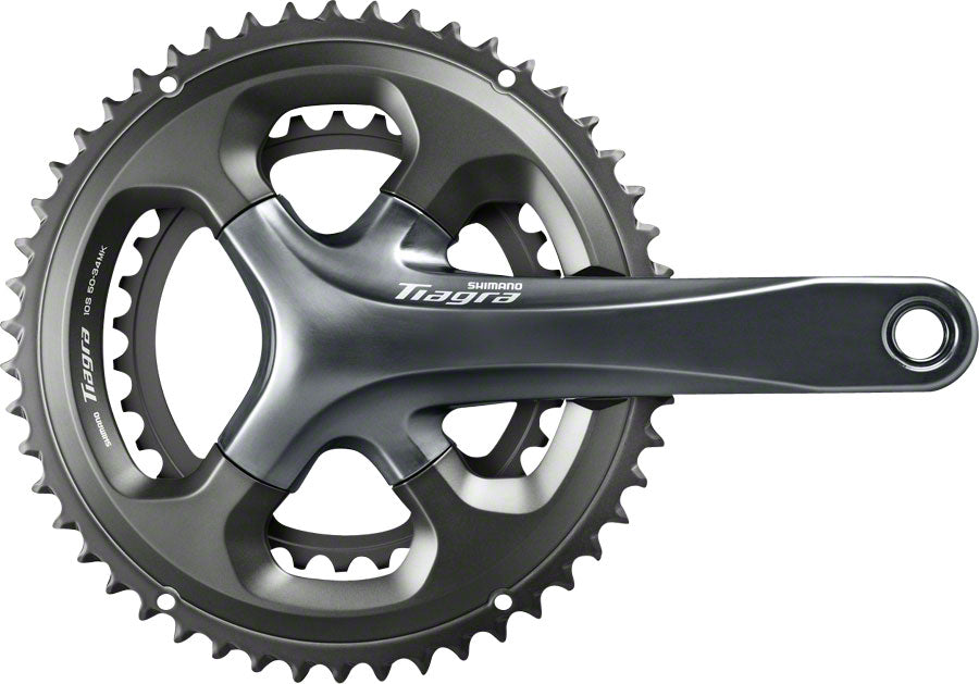Shimano Tiagra FC-4700 Crankset - 165mm, 10-Speed, 52/36t, 110 Asymmetric BCD, Hollowtech II Spindle Interface, Gray