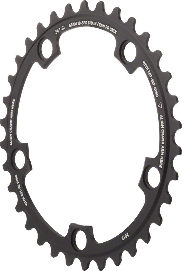 SRAM Red Yaw 34T 10-Speed 110mm Chainring, Use with 50T