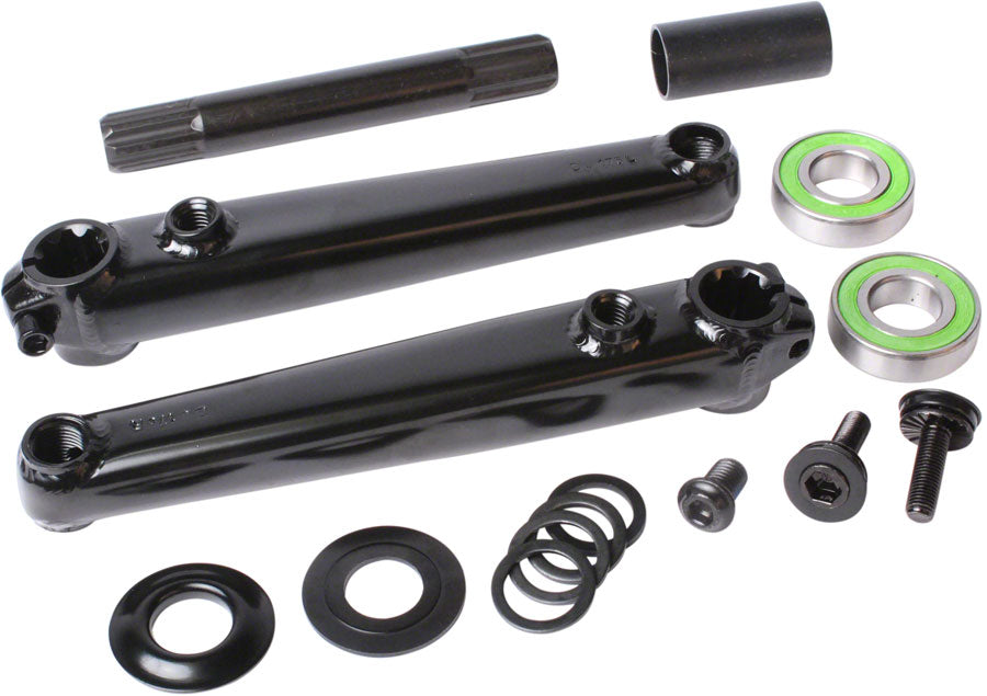 Sunday Saker V2 Cranks with BB 175mm 1-Speed 19 mm Spindle Crankset Black