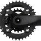 SAMOX X3 175mm 36/22T 10-Speed 24 mm Spindle Crankset Black