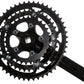 Samox R3s Crankset - 170mm, 10-Speed, 50/39/30t, 130/74 bcd, JIS Square Taper, Black