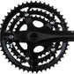 Samox R3s Crankset - 170mm, 10-Speed, 50/39/30t, 130/74 bcd, JIS Square Taper, Black
