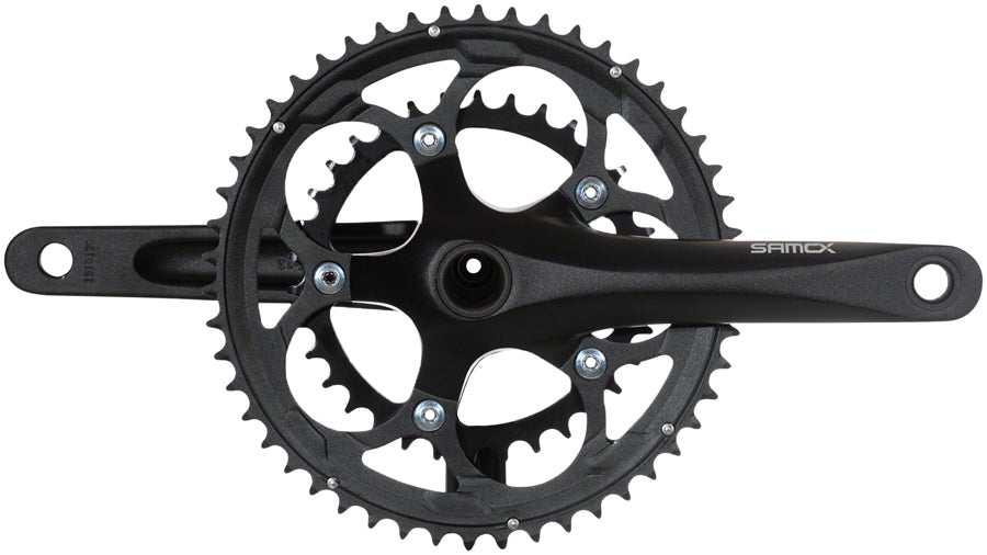 Samox R3 Crankset - 175mm, 11-Speed, 50/34t, 110 bcd, 24mm Spindle, Black