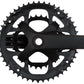 Samox G3 Crankset - 175mm, 10-11 Speed, 46/30t, 104/64bcd, 24mm Spindle, Black