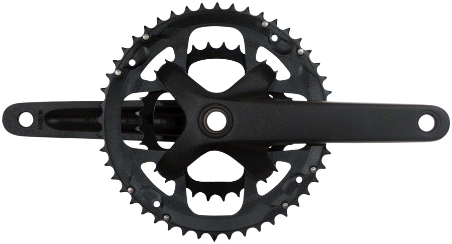 Samox G3 Crankset - 175mm, 10-11 Speed, 46/30t, 104/64bcd, 24mm Spindle, Black