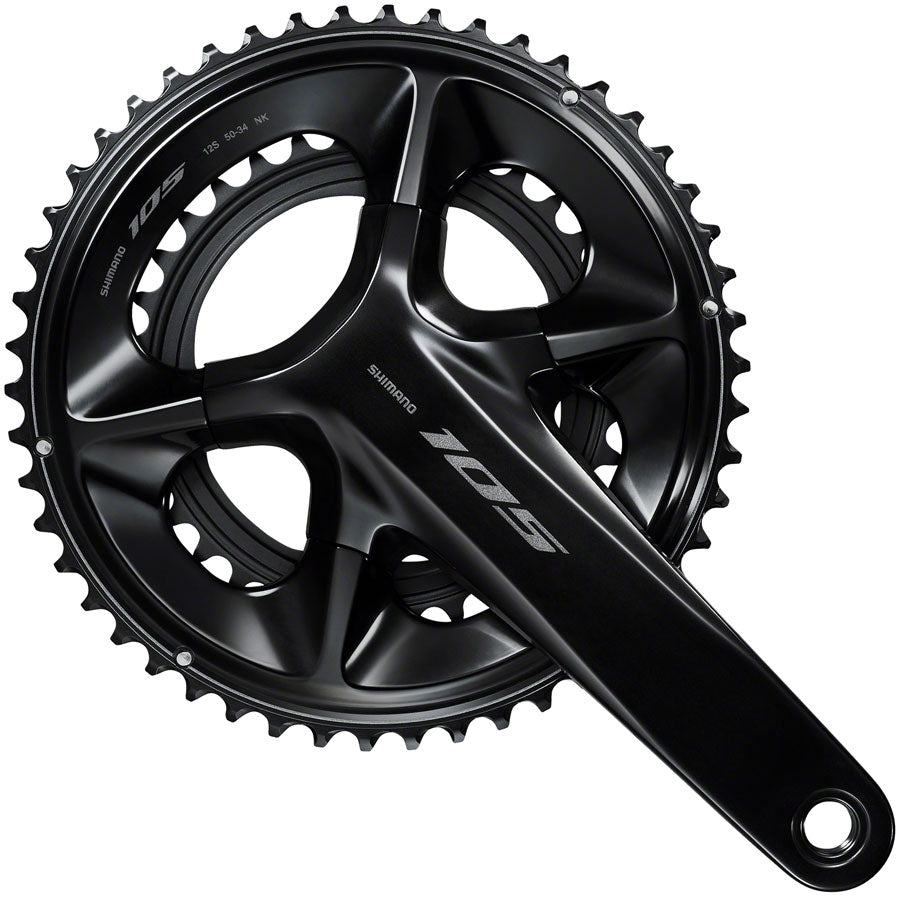 Shimano 105 FC-R7100 165mm 50/34T 12-Speed Hollowtech II Crankset Black