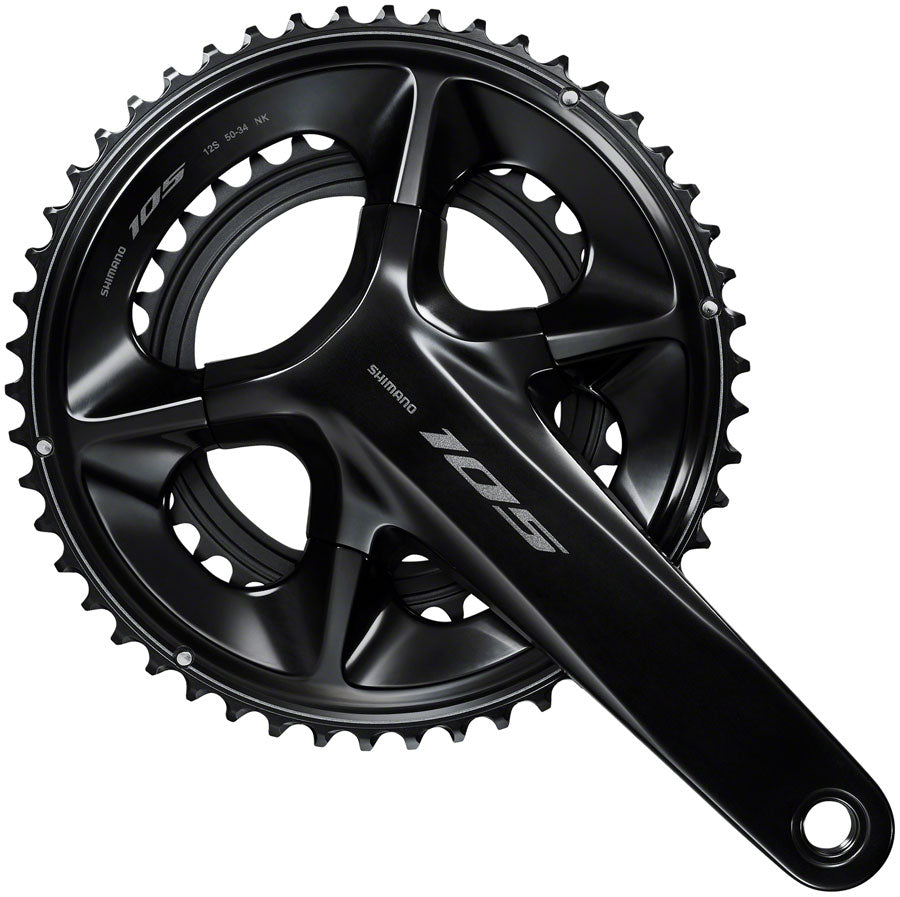 Shimano 105 FC-R7100 175mm 50/34T 12-Speed Hollowtech II Crankset Black