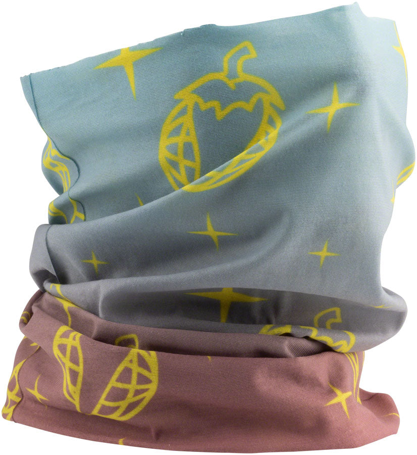 Salsa Pepper Globe Galaxy Neck Gaiter - Teal, Yellow, Red Fade, One Size