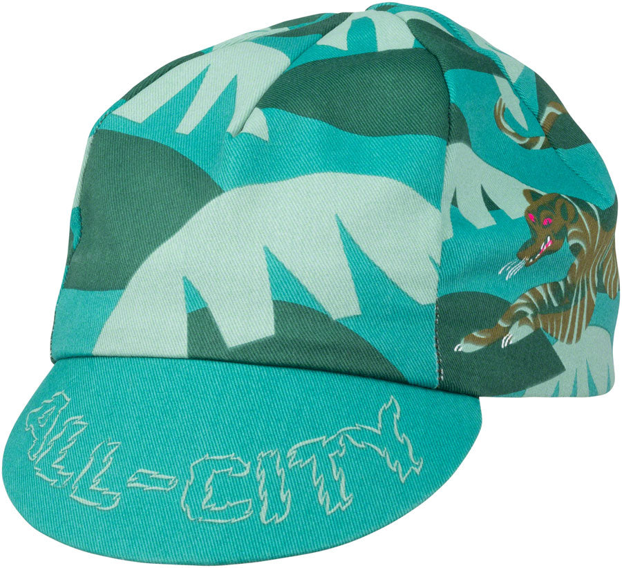 All-City Night Claw Cycling Cap - Teal, Spruce Green, Ochre Brown, One Size