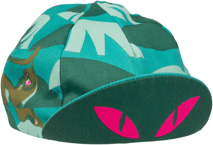 All-City Night Claw Cycling Cap - Teal, Spruce Green, Ochre Brown, One Size