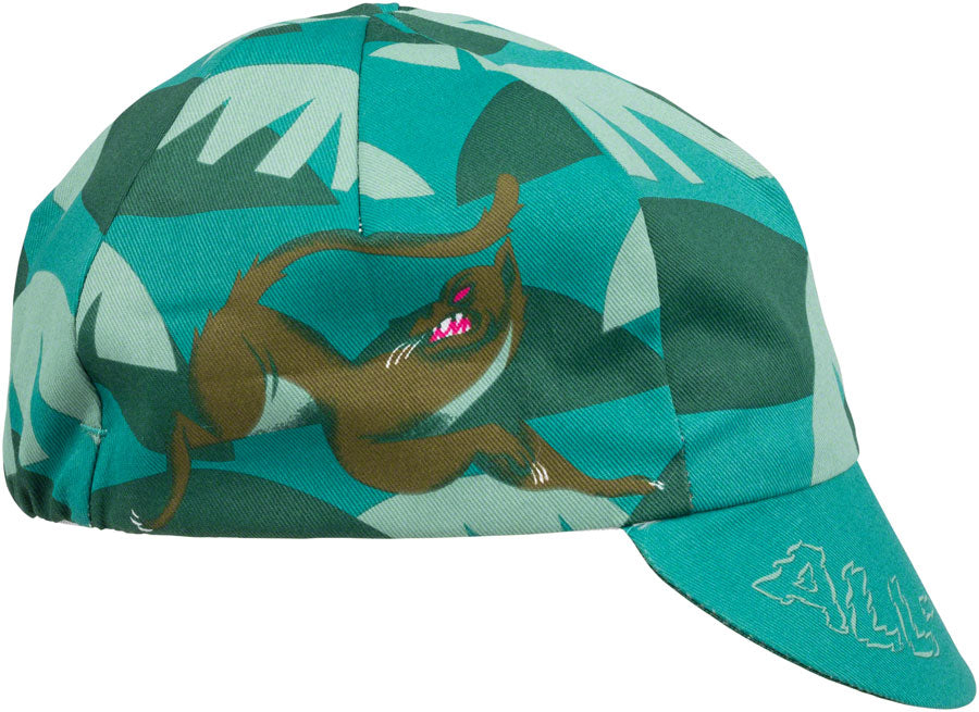 All-City Night Claw Cycling Cap - Teal, Spruce Green, Ochre Brown, One Size