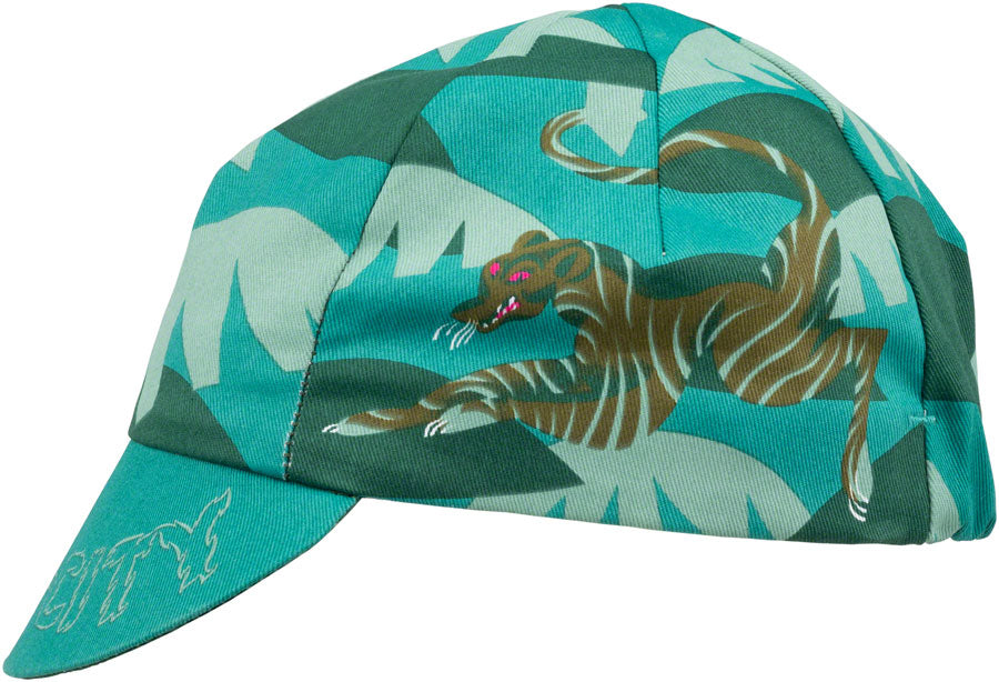 All-City Night Claw Cycling Cap - Teal, Spruce Green, Ochre Brown, One Size