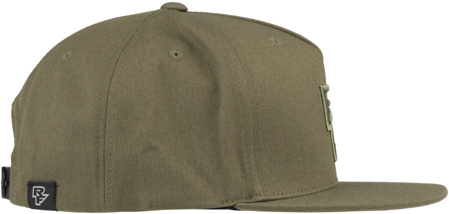 RaceFace Classic Logo Snapback Hat - Olive, One Size