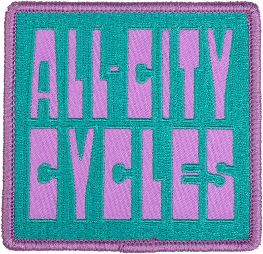 All-City Week-Endo Patch - Dark Teal, Lavender