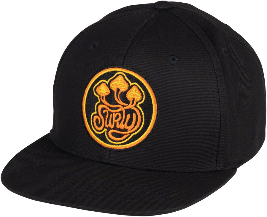 Surly Psilly Billy Snapback Hat - Black/Orange, Adjustable