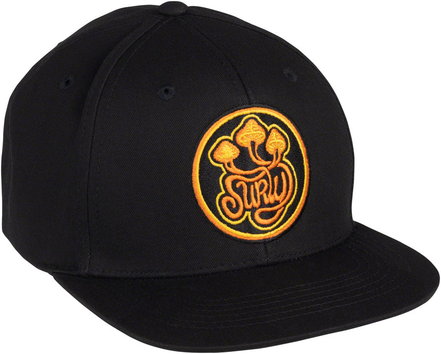 Surly Psilly Billy Snapback Hat - Black/Orange, Adjustable