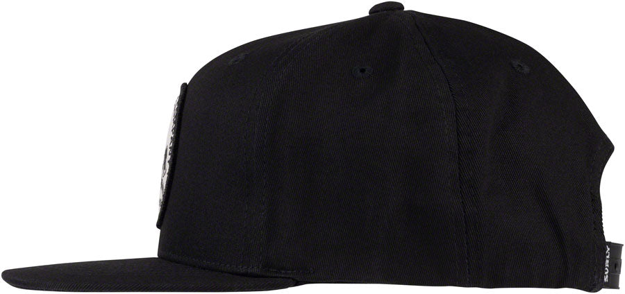 Surly Dark Feather Snapback Hat - Black, Adjustable