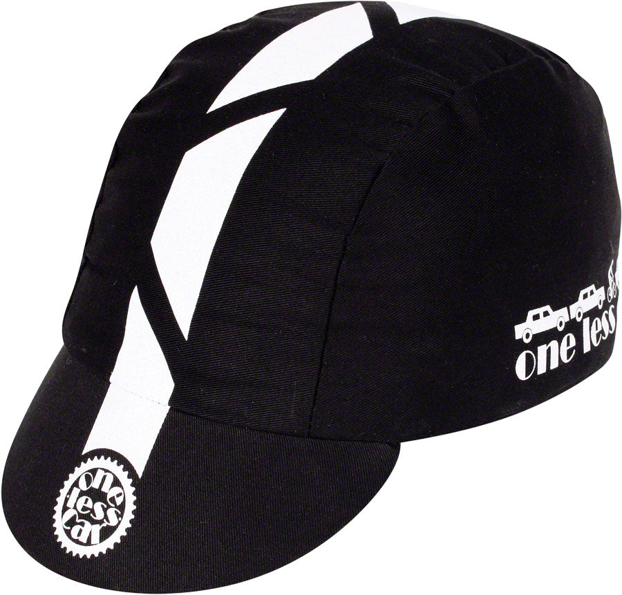 Pace Sportswear Traditional One Less Car Cycling Cap: Black