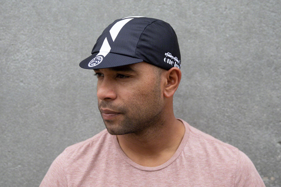 Pace Sportswear Hex-Tek Cycling Cap - UPF 50 Plus, One Less Car/Black, One Size
