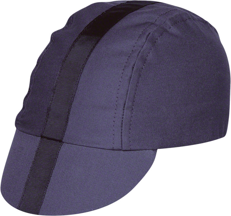 Pace Sportswear Classic Cycling Cap: Charcoal with Black Tape, MD/LG