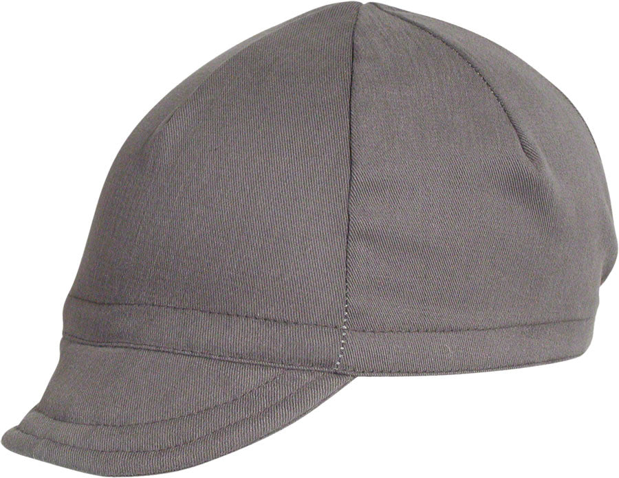 Pace Sportswear Euro Soft Bill Cycling Cap: Graphite, MD/LG