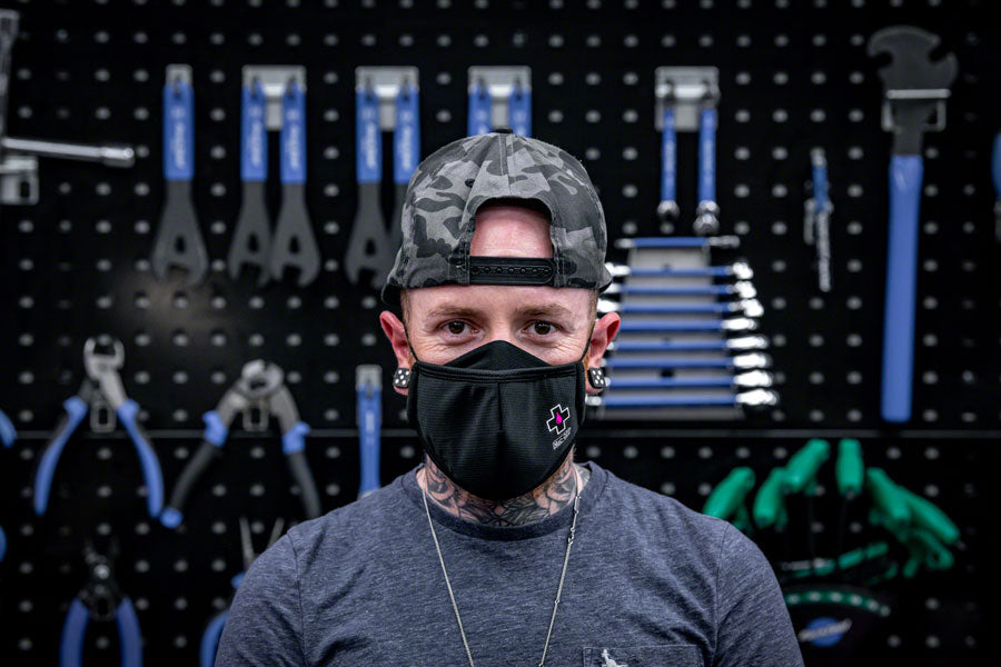 Muc-Off Reusable Face Mask - Black, Large