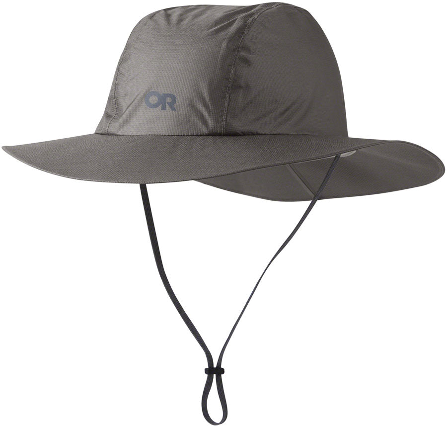 Outdoor Research Helium Rain Full Brim Hat - Pewter, Small/Medium