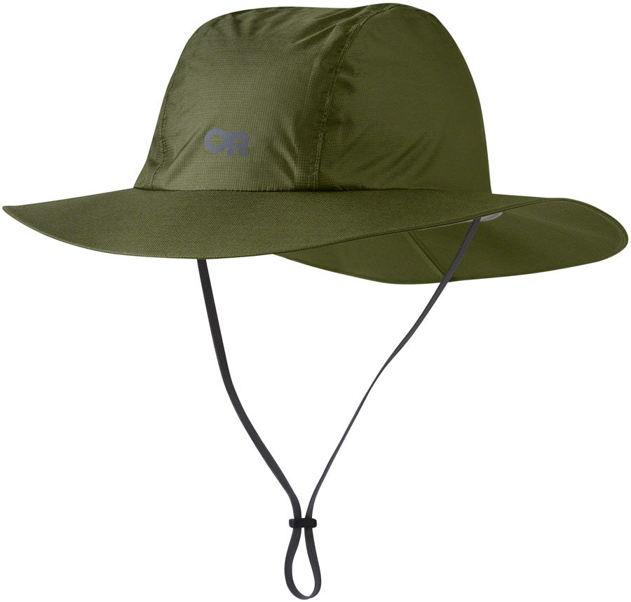 Outdoor Research Helium Rain Full Brim Hat - Loden, Small/Medium
