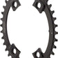 Wolf Tooth Elliptical Shimano 110 Asymmetric BCD Chainring - 44t, 110 Asymmetric BCD, 4-Bolt, Drop-Stop, For Shimano Cranks, Black