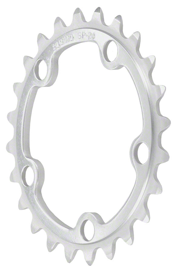 Sugino 30t x 74mm 5-Bolt Chainring, Anodized Silver