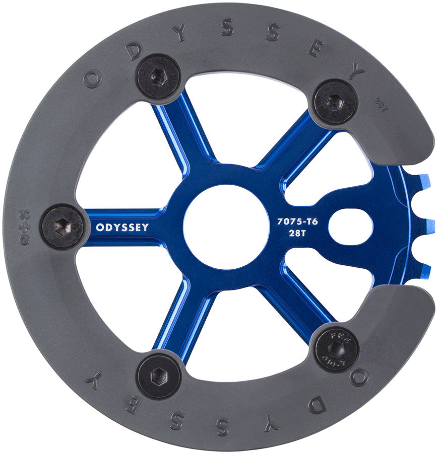 Odyssey Utility Pro Guard Sprocket - 28t, Anodized Blue