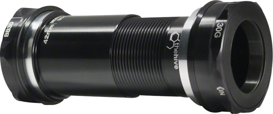E*thirteen 30 ThreadFit - 68/73mm For 30mm Spindle Black Bottom Bracket Black