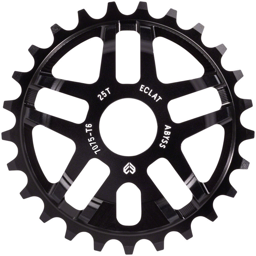 Eclat Abyss Sprocket - 25t, Black