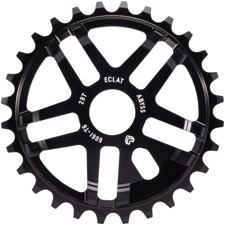 Eclat Abyss Sprocket - 28t, Black