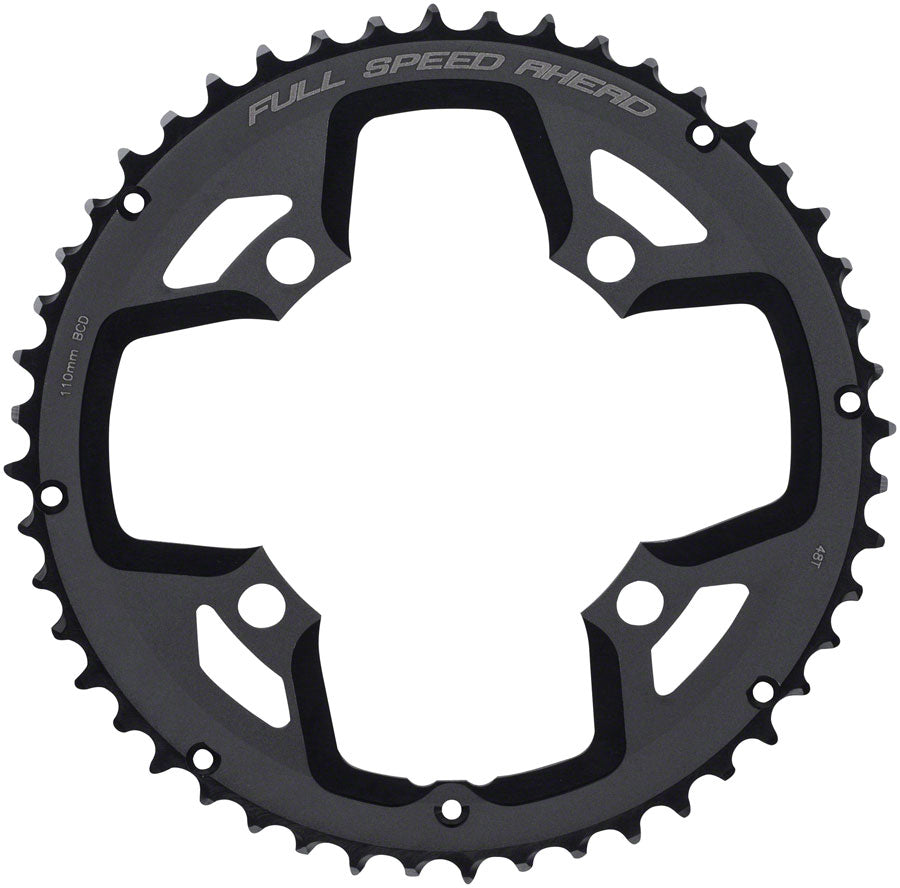 Full Speed Ahead Gossamer ABS Chainring - 48t, 110 Full Speed Ahead ABS BCD, 4-Bolt, Aluminum, N10/N11, Black