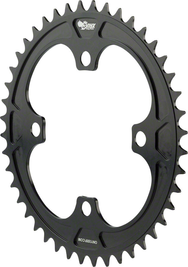 Onyx 4 Bolt Chainring: 44t, Black